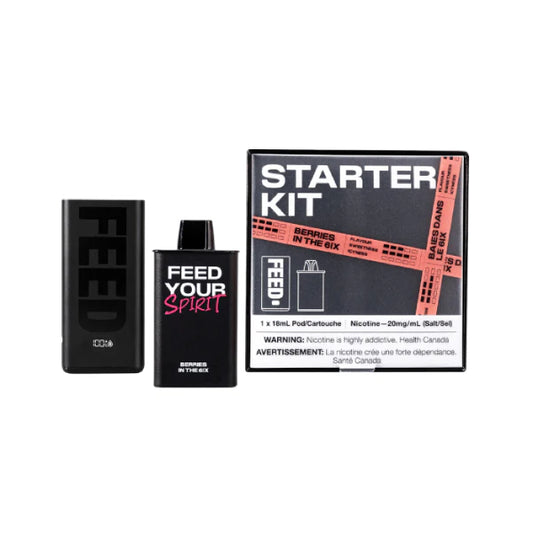 FEED Starter Kit - Device & Pods, 550mAh | 18ML 9000 Puffs