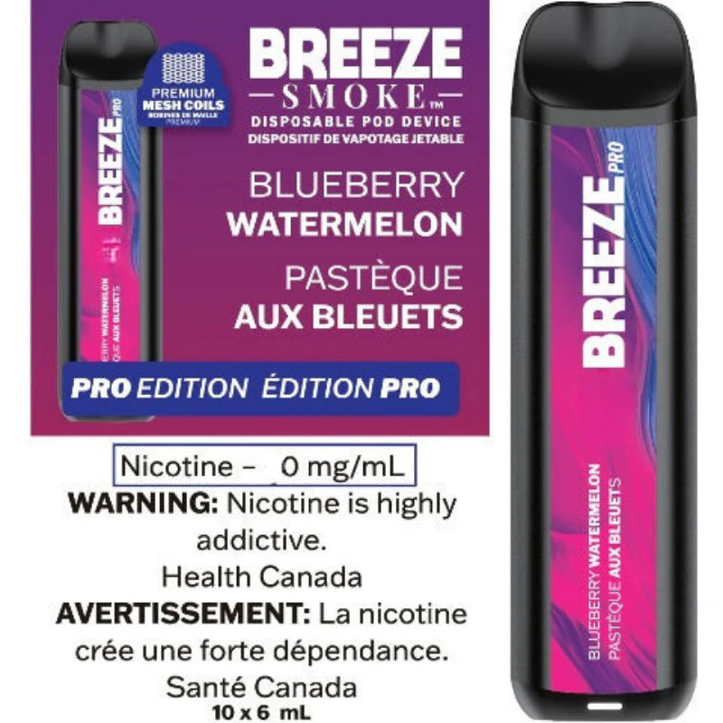 Breeze Pro ZERO Disposable Vapes